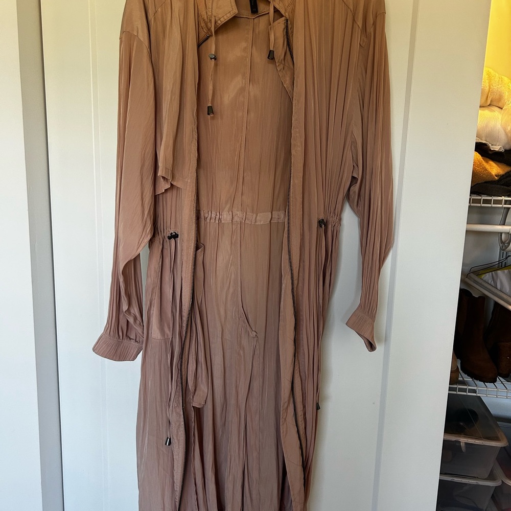 BCBGMaxAzria Light Blush Pink - Light Trench Coat